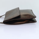 CHANEL Shoulder Bag Leather Bronze Gold CC Auth 93241-4