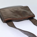 CHANEL Shoulder Bag Leather Bronze Gold CC Auth 93241-6