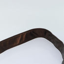 CHANEL Shoulder Bag Leather Bronze Gold CC Auth 93241-8