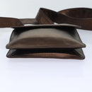 CHANEL Shoulder Bag Leather Bronze Gold CC Auth 93241-5