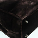 PRADA Hand Bag Suede Brown Auth 93244-9
