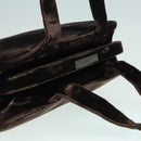 PRADA Hand Bag Suede Brown Auth 93244-6