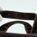 PRADA Hand Bag Suede Brown Auth 93244-14