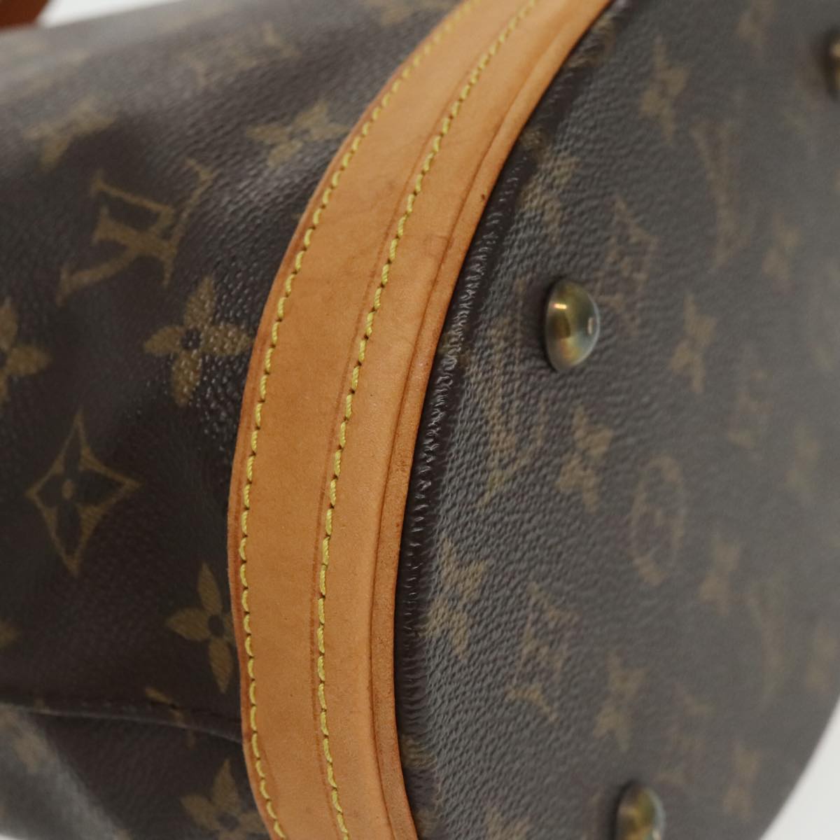 LOUIS VUITTON Monogram Bucket PM Shoulder Bag M42238 LV Auth 93261