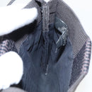 HERMES Shoulder Pouch Canvas Gray Auth 93263-12