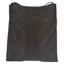 HERMES Shoulder Pouch Canvas Gray Auth 93263-2