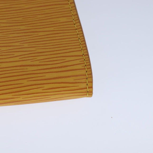 LOUIS VUITTON Epi Pochette Accessoires Pouch Yellow M52989 LV Auth 93274V