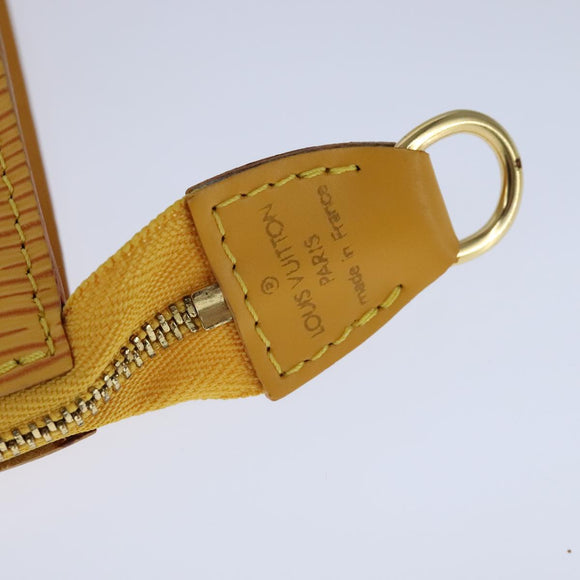 LOUIS VUITTON Epi Pochette Accessoires Pouch Yellow M52989 LV Auth 93274V