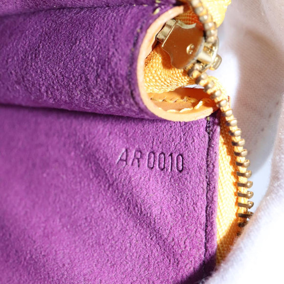 LOUIS VUITTON Epi Pochette Accessoires Pouch Yellow M52989 LV Auth 93274V