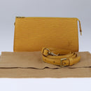 LOUIS VUITTON Epi Pochette Accessoires Pouch Yellow M52989 LV Auth 93274V-12