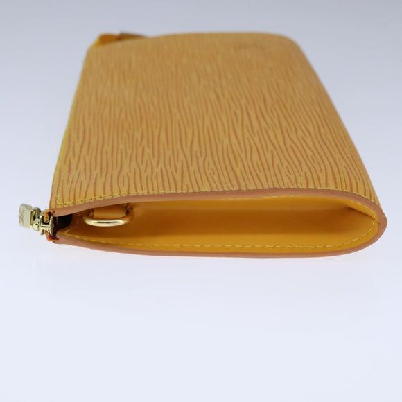 LOUIS VUITTON Epi Pochette Accessoires Pouch Yellow M52989 LV Auth 93274V