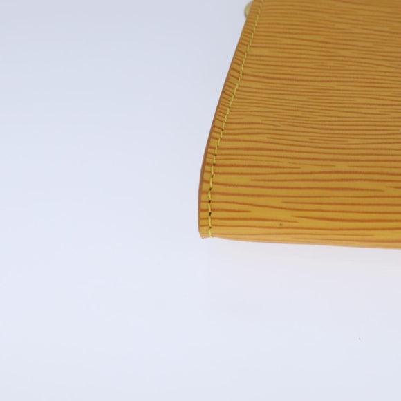 LOUIS VUITTON Epi Pochette Accessoires Pouch Yellow M52989 LV Auth 93274V