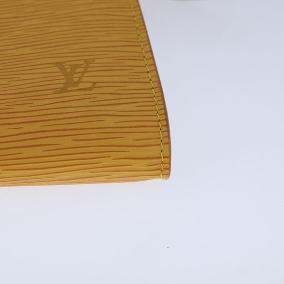 LOUIS VUITTON Epi Pochette Accessoires Pouch Yellow M52989 LV Auth 93274V