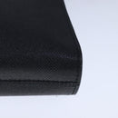 BVLGARI Shoulder Bag Leather Navy Silver Auth 93276-17