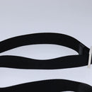 BVLGARI Shoulder Bag Leather Navy Silver Auth 93276-14