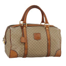 CELINE Macadam Canvas Hand Bag Beige Auth 93277-1