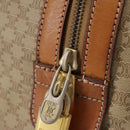 CELINE Macadam Canvas Hand Bag Beige Auth 93277-20