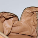 CELINE Macadam Canvas Hand Bag Beige Auth 93277-21