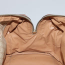 CELINE Macadam Canvas Hand Bag Beige Auth 93277-22