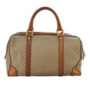 CELINE Macadam Canvas Hand Bag Beige Auth 93277-2