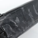 CHANEL Chain Turn Lock Tote Bag Patent leather Gold Black CC Auth 93339-17