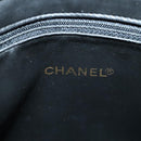 CHANEL Chain Turn Lock Tote Bag Patent leather Gold Black CC Auth 93339-20