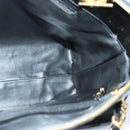 CHANEL Chain Turn Lock Tote Bag Patent leather Gold Black CC Auth 93339-21