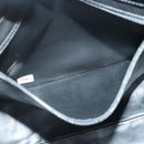 CHANEL Chain Turn Lock Tote Bag Patent leather Gold Black CC Auth 93339-23