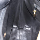 CHANEL Chain Turn Lock Tote Bag Patent leather Gold Black CC Auth 93339-25