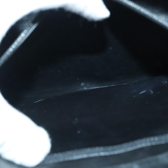 CHANEL Chain Turn Lock Tote Bag Patent leather Gold Black CC Auth 93339