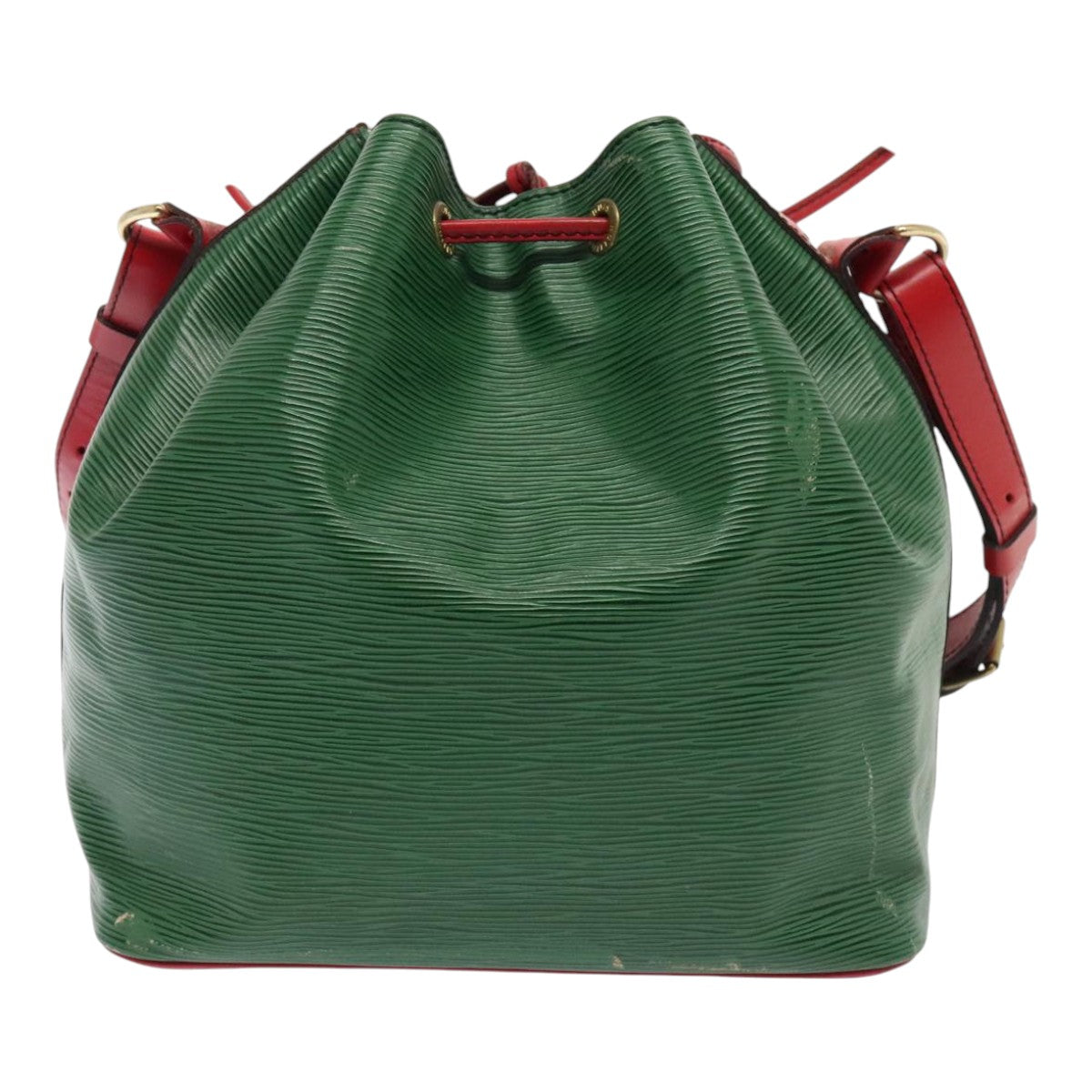 LOUIS VUITTON Epi Petit Noe Shoulder Bag Bicolor Green Red M44147 LV Auth 93348 - 0