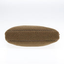 BOTTEGA VENETA Shoulder Bag Canvas Leather Brown Gold Auth 93373-5