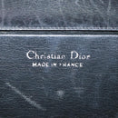 Christian Dior Chain Shoulder Bag Leather Black Gold Auth 93401-11