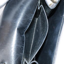 Christian Dior Chain Shoulder Bag Leather Black Gold Auth 93401-21