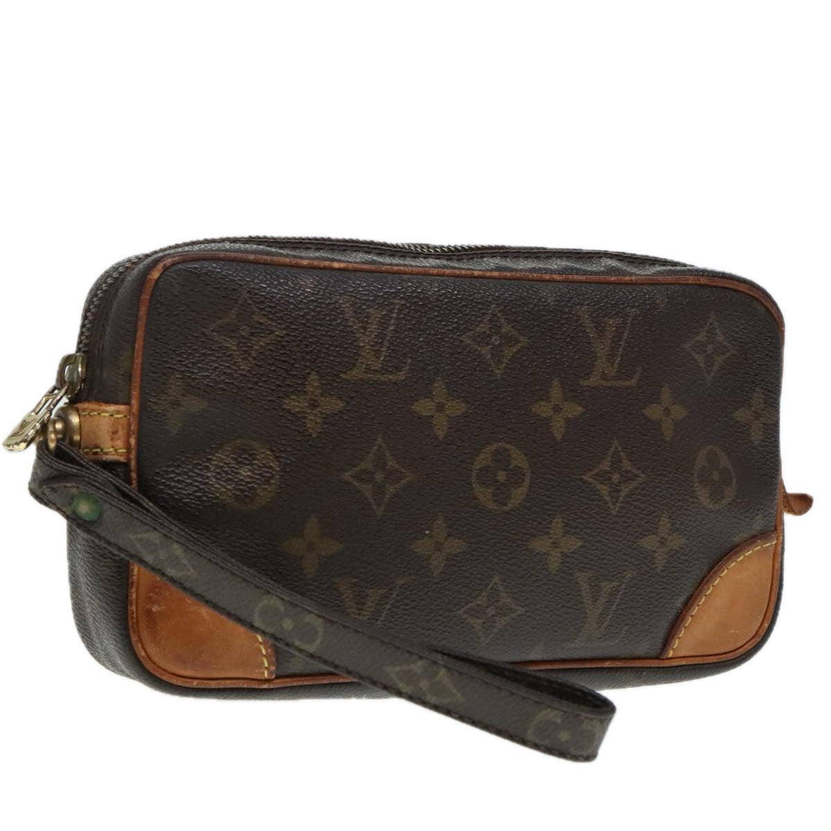 LOUIS VUITTON Monogram Marly Dragonne PM Clutch Bag M51827 LV Auth 93402