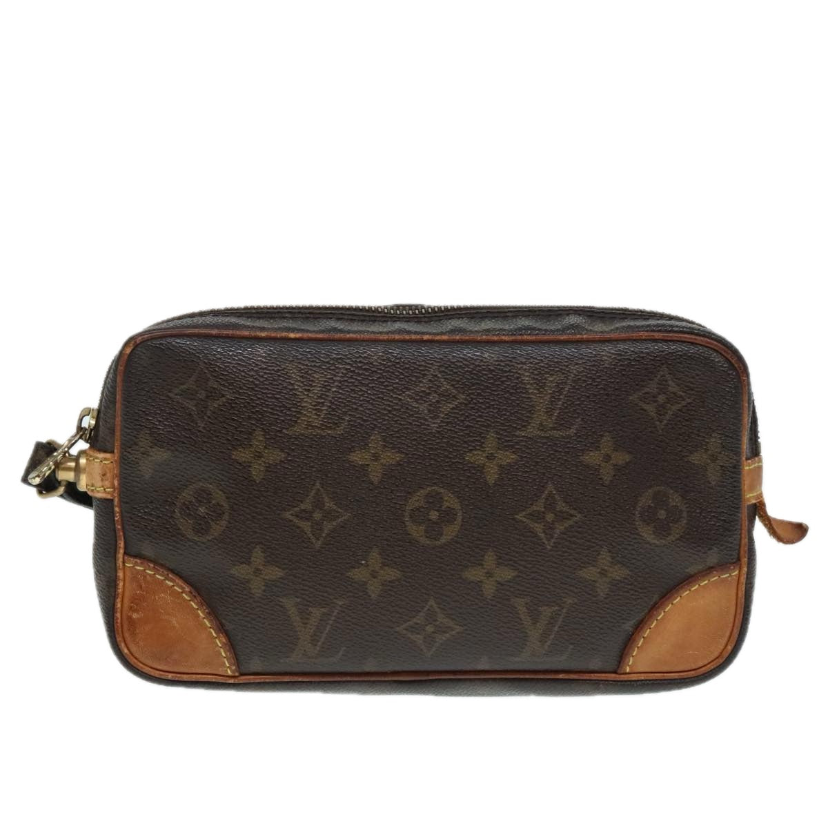 LOUIS VUITTON Monogram Marly Dragonne PM Clutch Bag M51827 LV Auth 93402