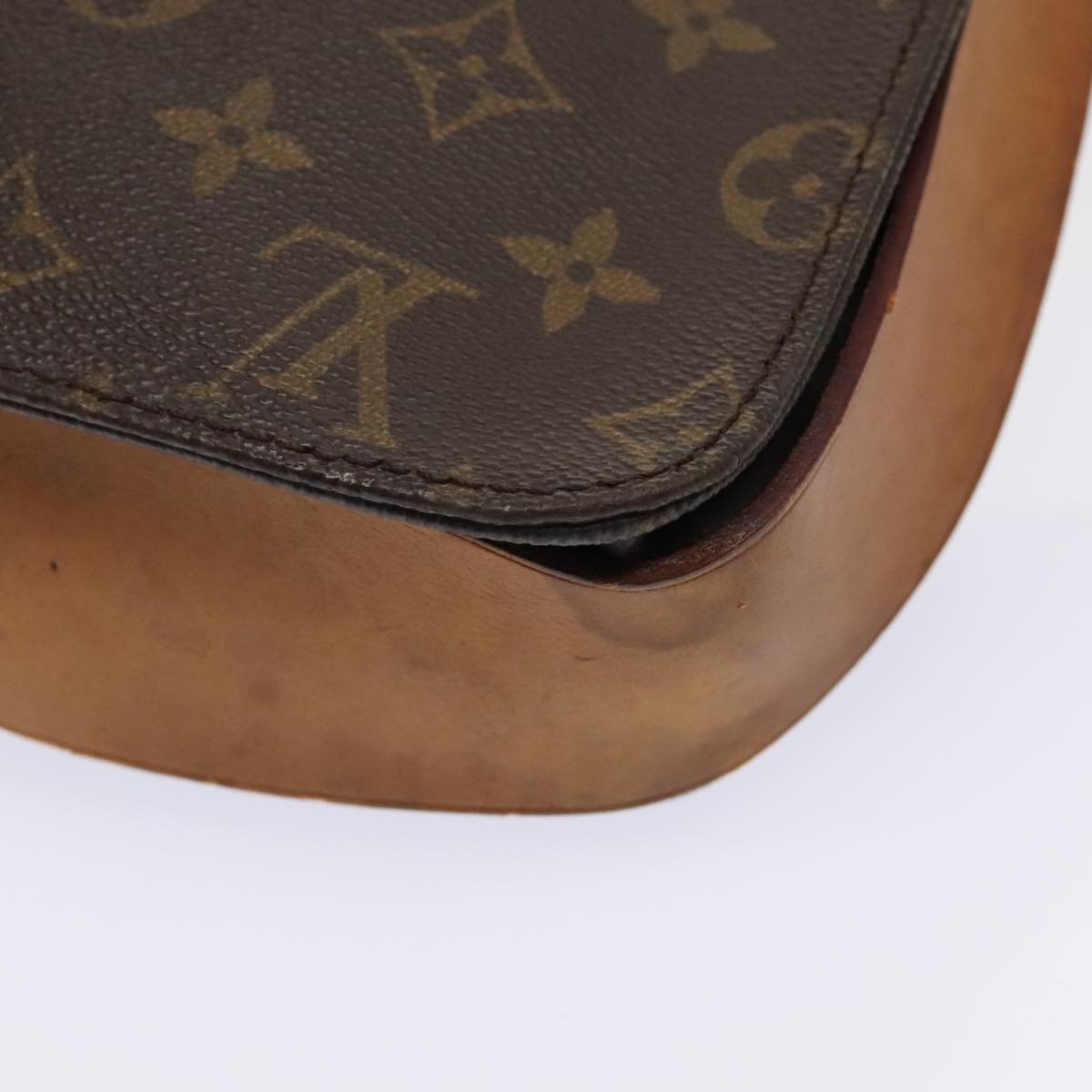 LOUIS VUITTON Monogram Cartouchiere GM Shoulder Bag M51252 LV Auth 93406