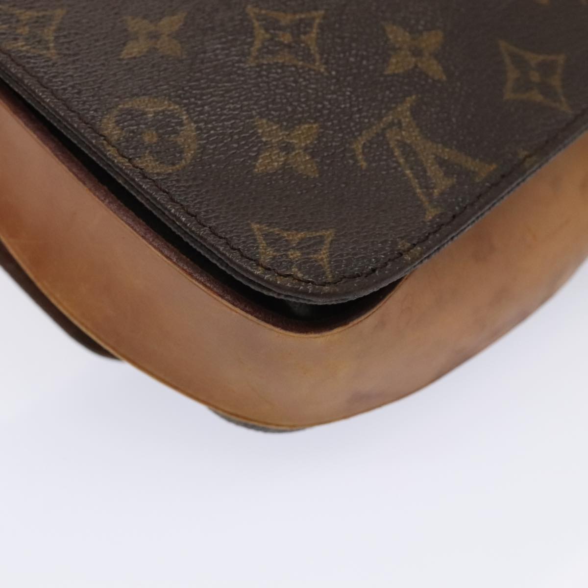 LOUIS VUITTON Monogram Cartouchiere GM Shoulder Bag M51252 LV Auth 93406