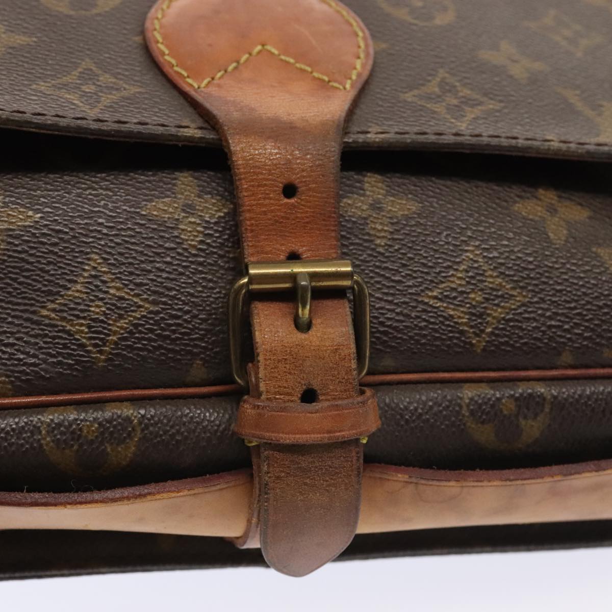 LOUIS VUITTON Monogram Cartouchiere GM Shoulder Bag M51252 LV Auth 93406