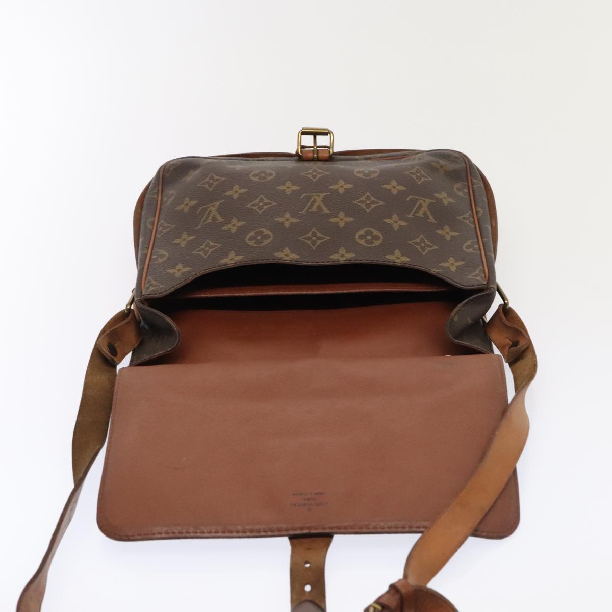 LOUIS VUITTON Monogram Cartouchiere GM Shoulder Bag M51252 LV Auth 93406