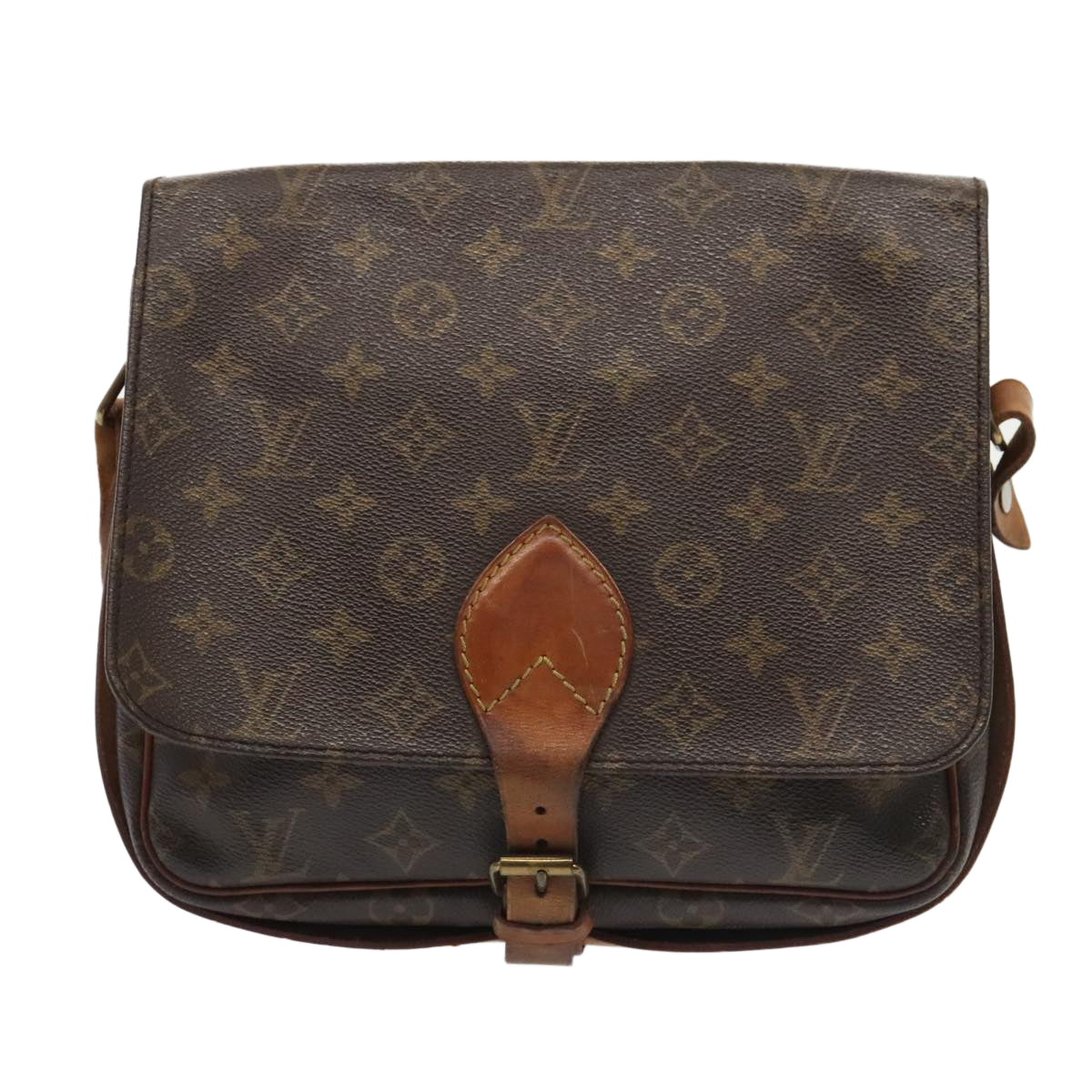 LOUIS VUITTON Monogram Cartouchiere GM Shoulder Bag M51252 LV Auth 93406