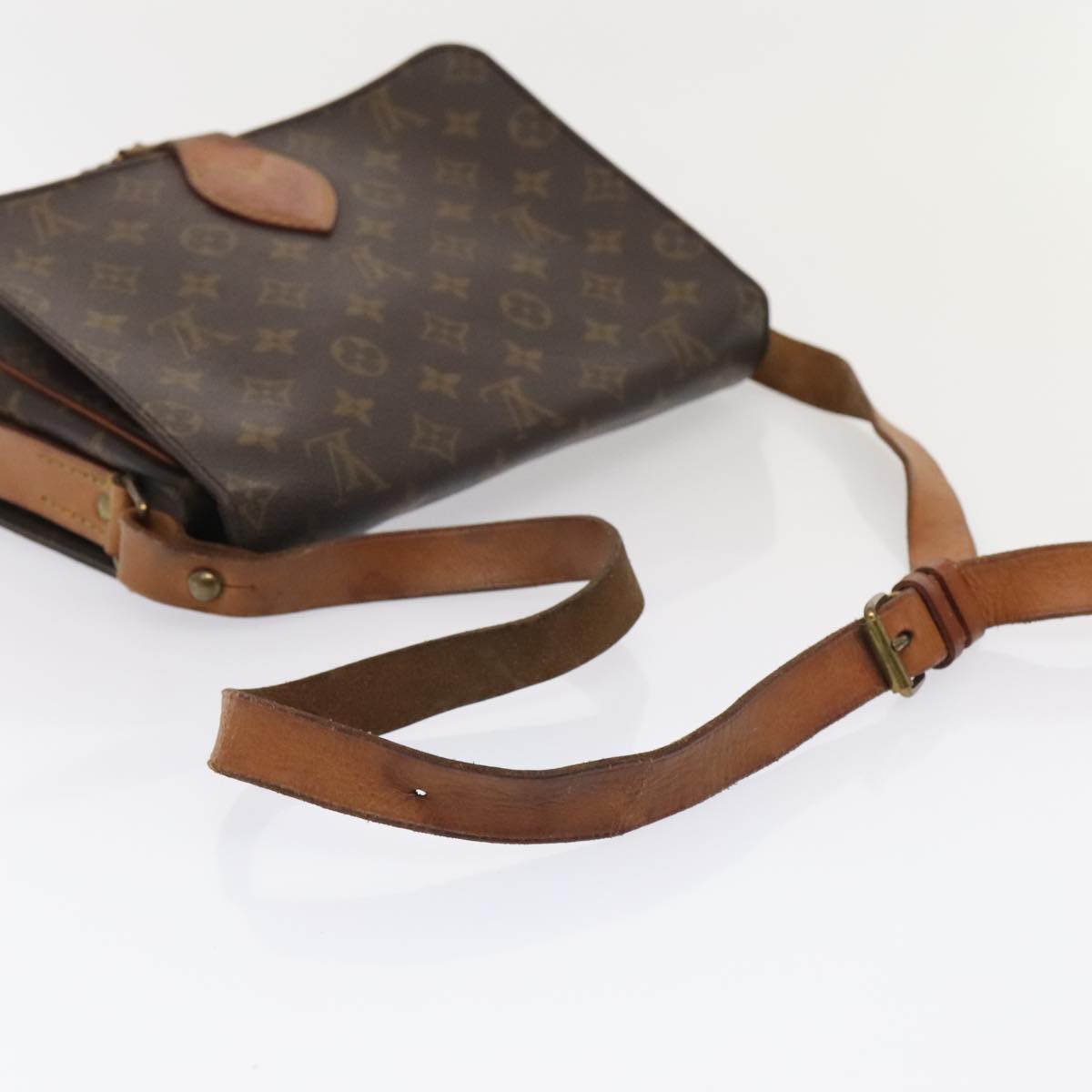 LOUIS VUITTON Monogram Cartouchiere GM Shoulder Bag M51252 LV Auth 93406