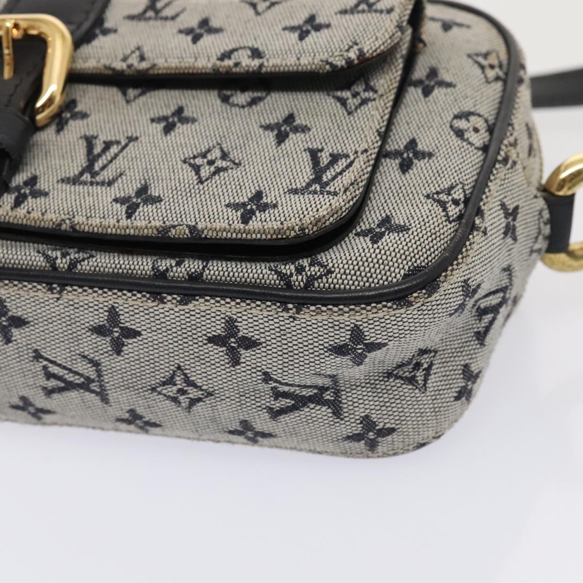 LOUIS VUITTON Monogram Mini Juliet MM Shoulder Bag Blue M92004 LV Auth 93420