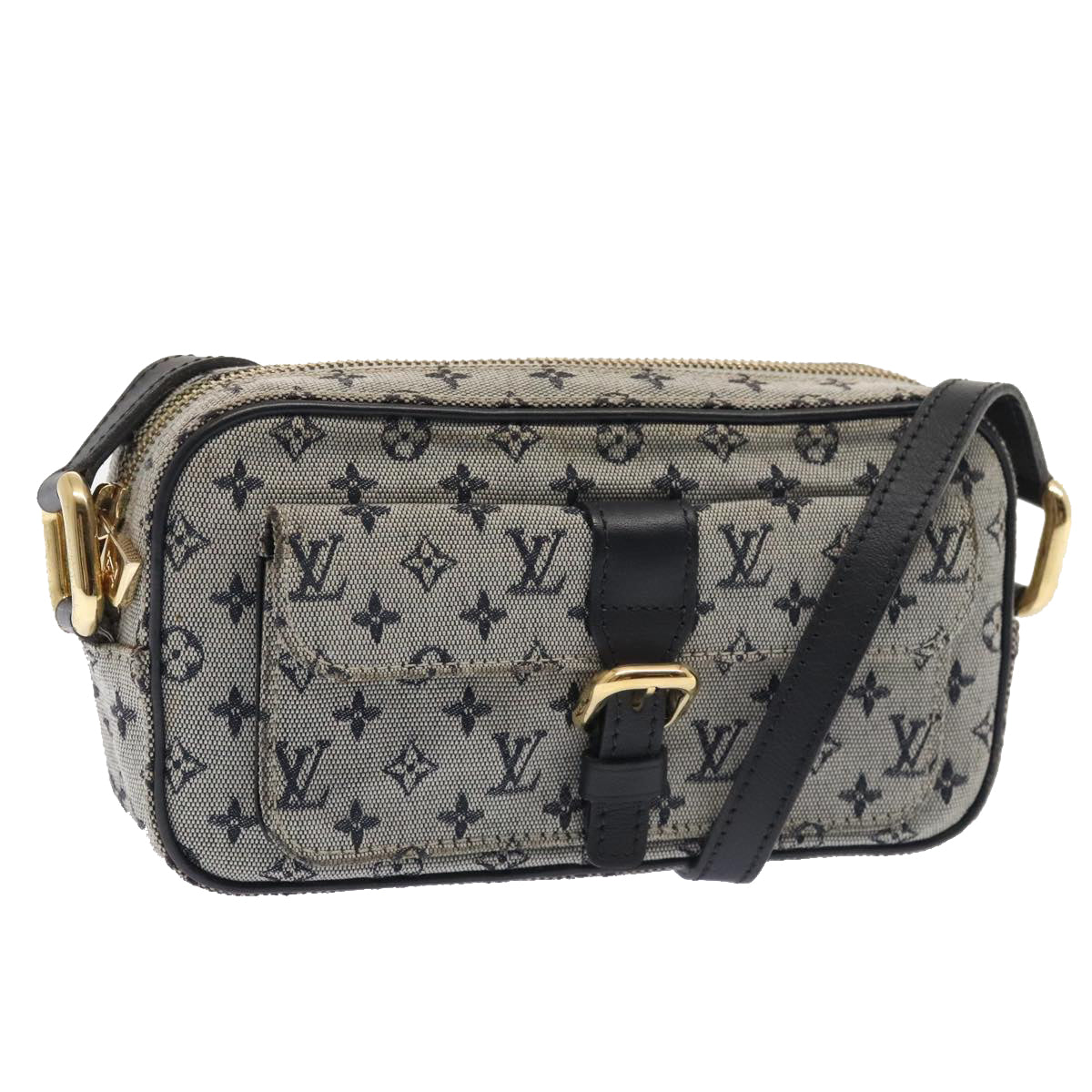 LOUIS VUITTON Monogram Mini Juliet MM Shoulder Bag Blue M92004 LV Auth 93420