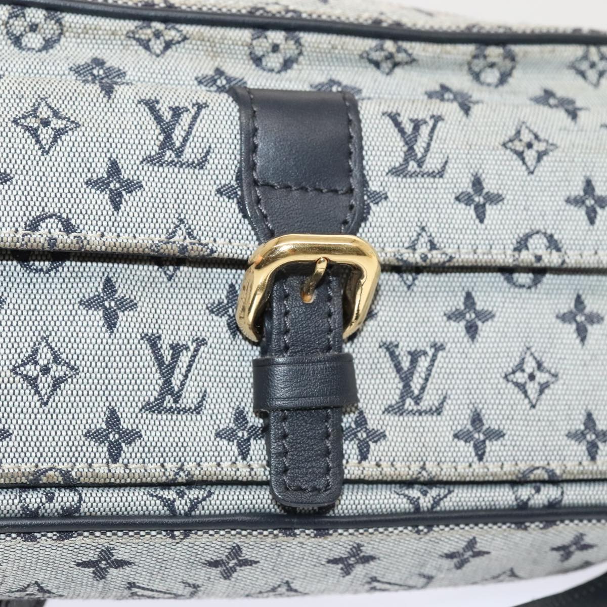 LOUIS VUITTON Monogram Mini Juliet MM Shoulder Bag Blue M92004 LV Auth 93420