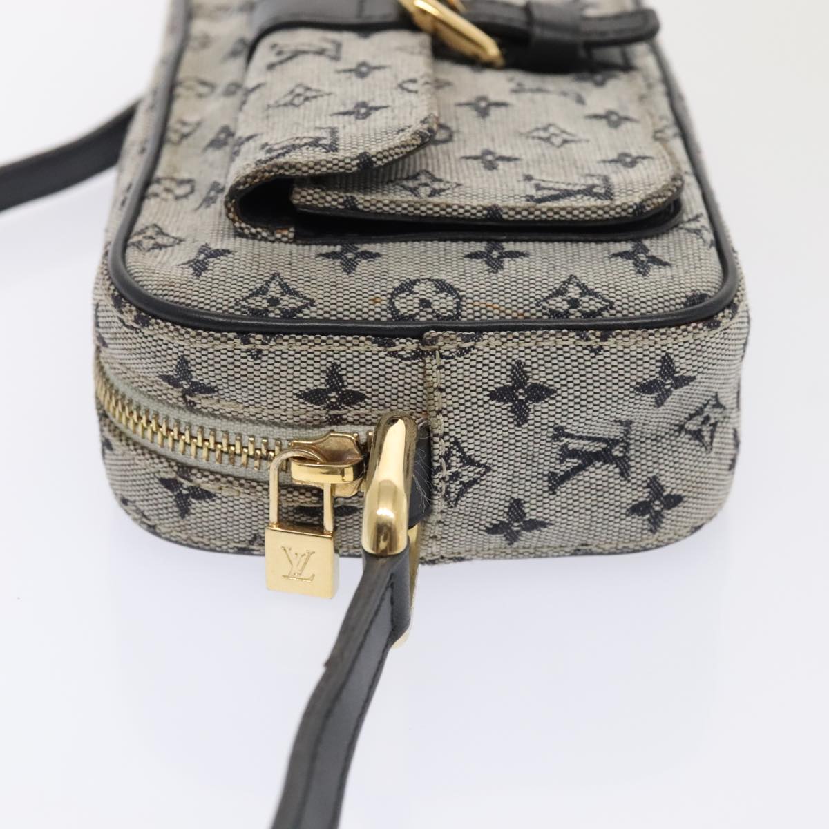 LOUIS VUITTON Monogram Mini Juliet MM Shoulder Bag Blue M92004 LV Auth 93420