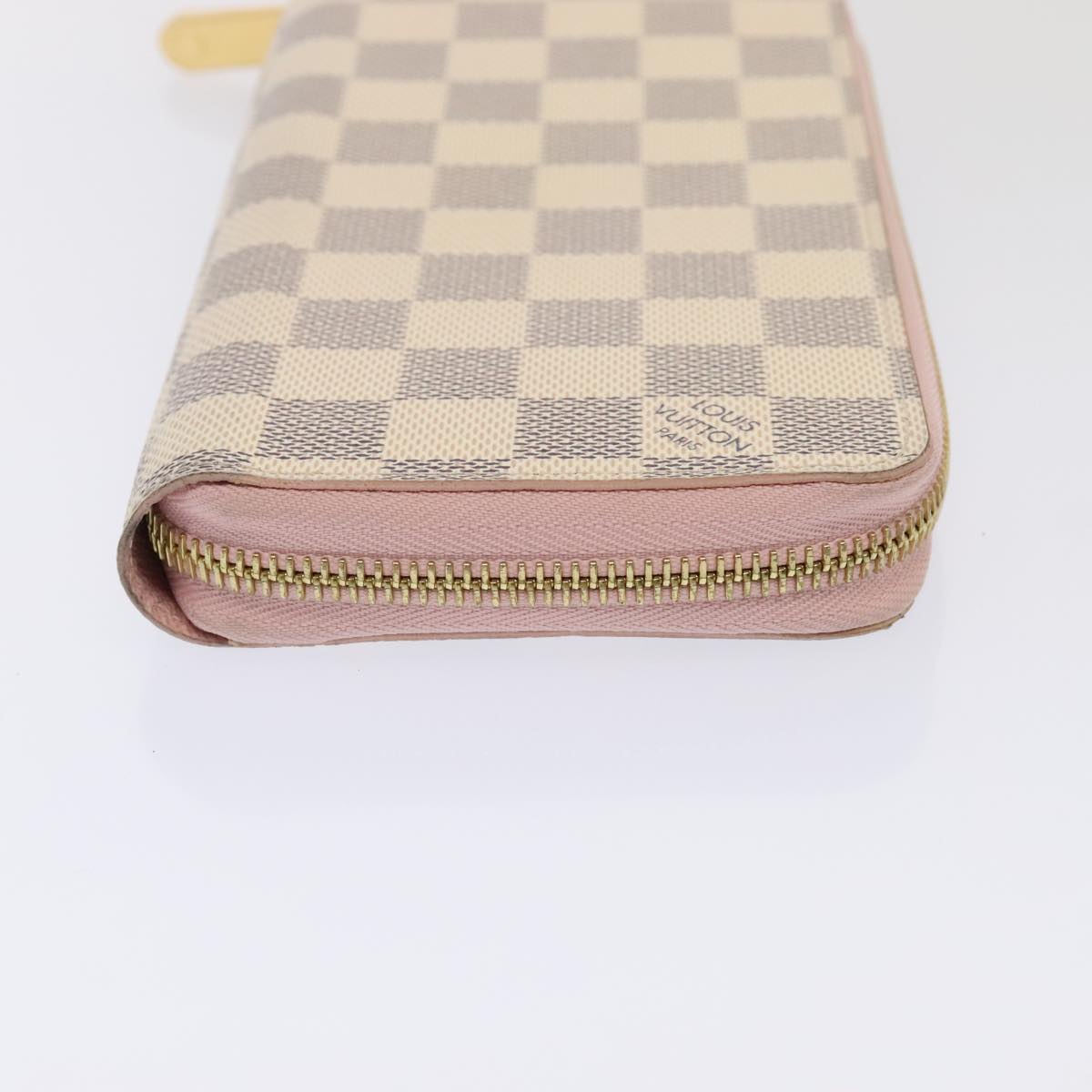 LOUIS VUITTON Damier Azur Zippy Wallet Long Wallet N60019 LV Auth 93435