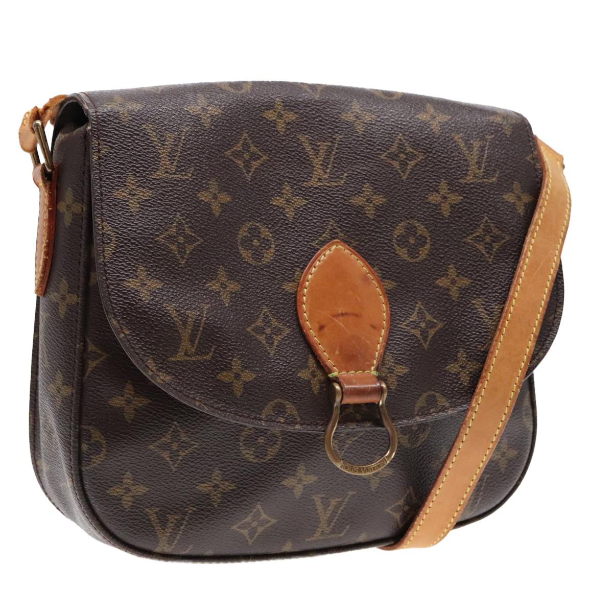 LOUIS VUITTON Monogram Saint Cloud GM Shoulder Bag M51242 LV Auth 93443