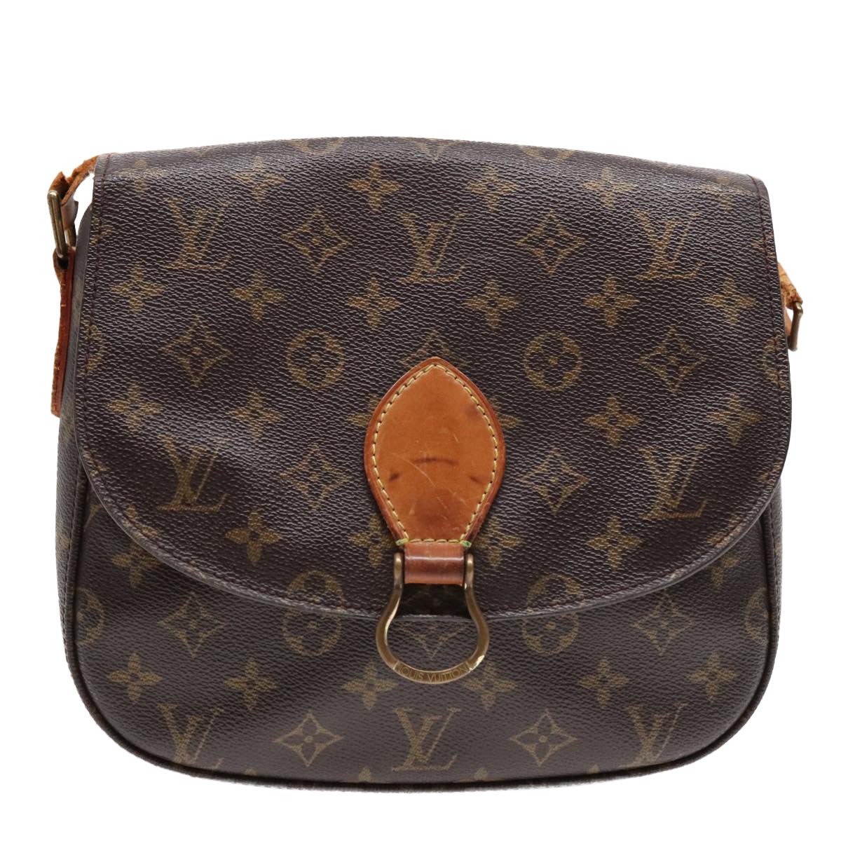 LOUIS VUITTON Monogram Saint Cloud GM Shoulder Bag M51242 LV Auth 93443