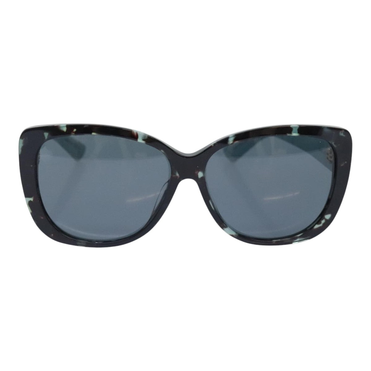 Christian Dior Sunglasses plastic Black White Light blue Auth 93455